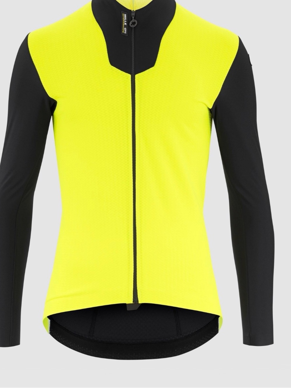 Neon Yellow & Black High-Vis Cycling Jacket
